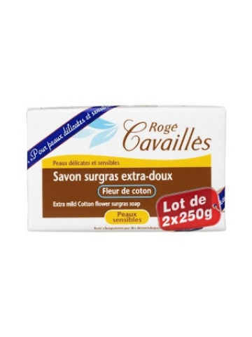 Rogé Cavailles Savon Surgras Extra-Doux Fleurs de Coton 