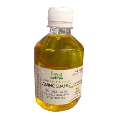 Huile de massage amincissante