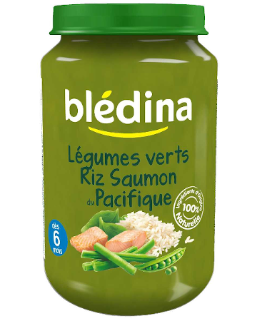 Bledina Légumes Verts Riz Saumon Du Pacifique