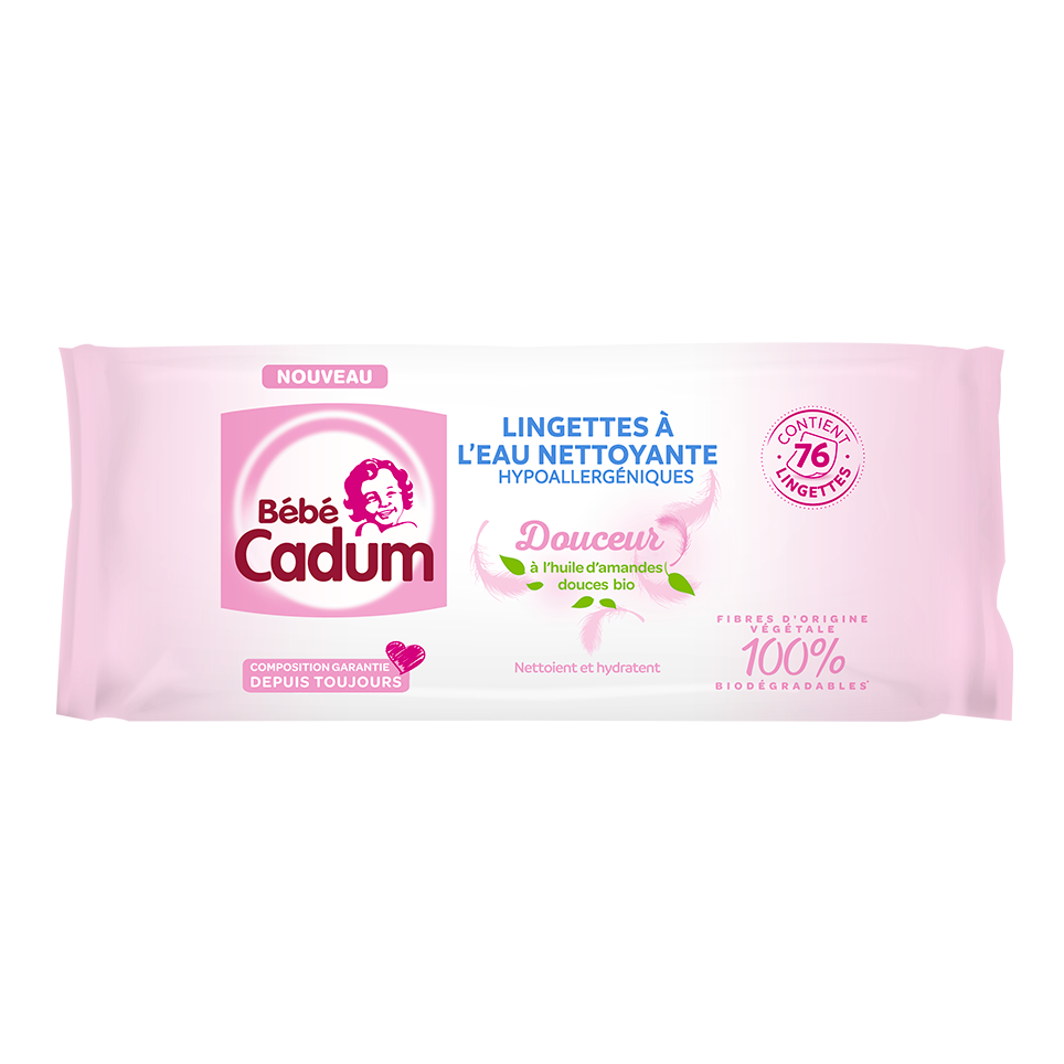 Cadum Lingette Eau Nettoyant